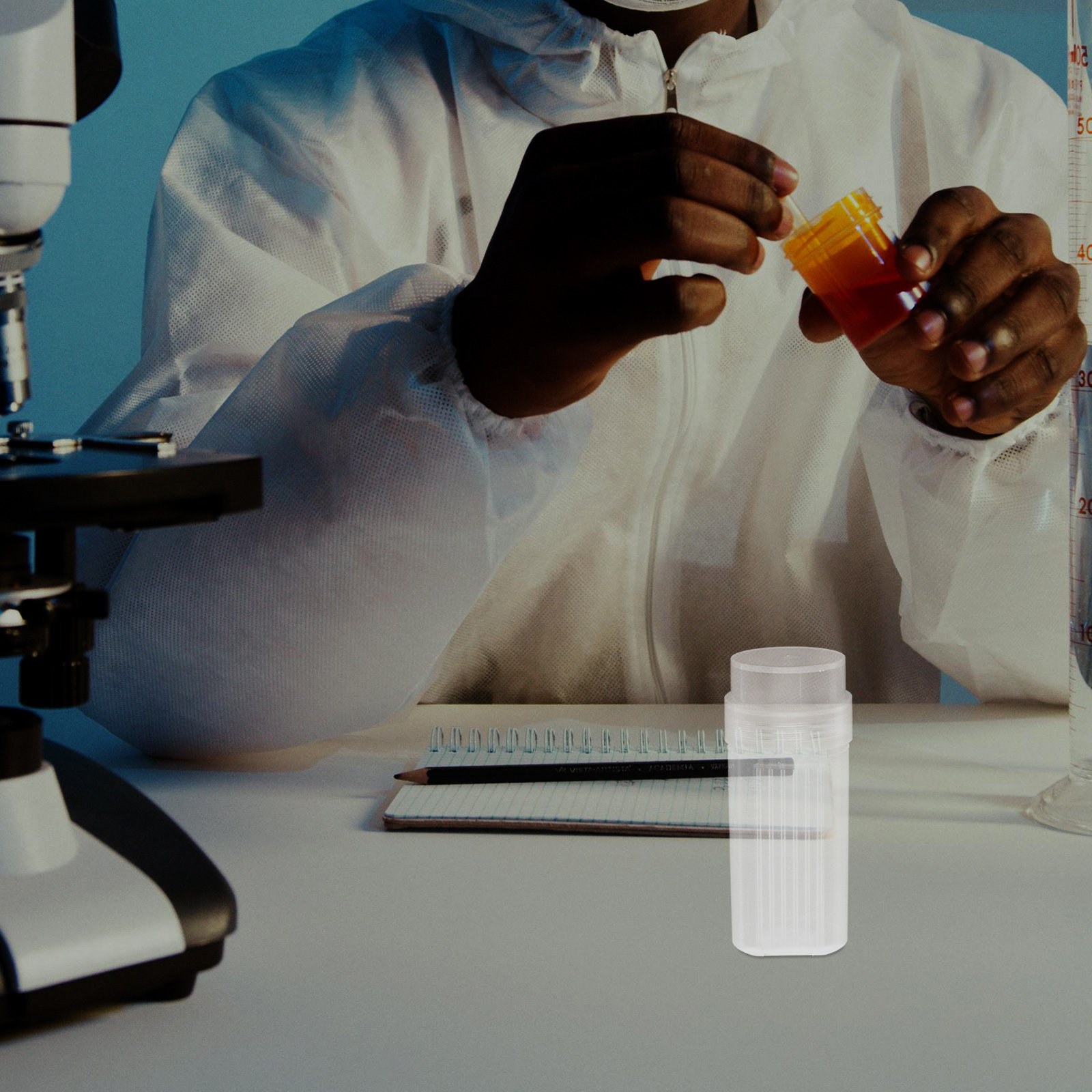 Pathology Slide Storage - プラスチック製病理学スライドホルダーボックス 5枚入り円形染色ジャー 顕微鏡スライドオーガナイザー 輸送保管 実験室用