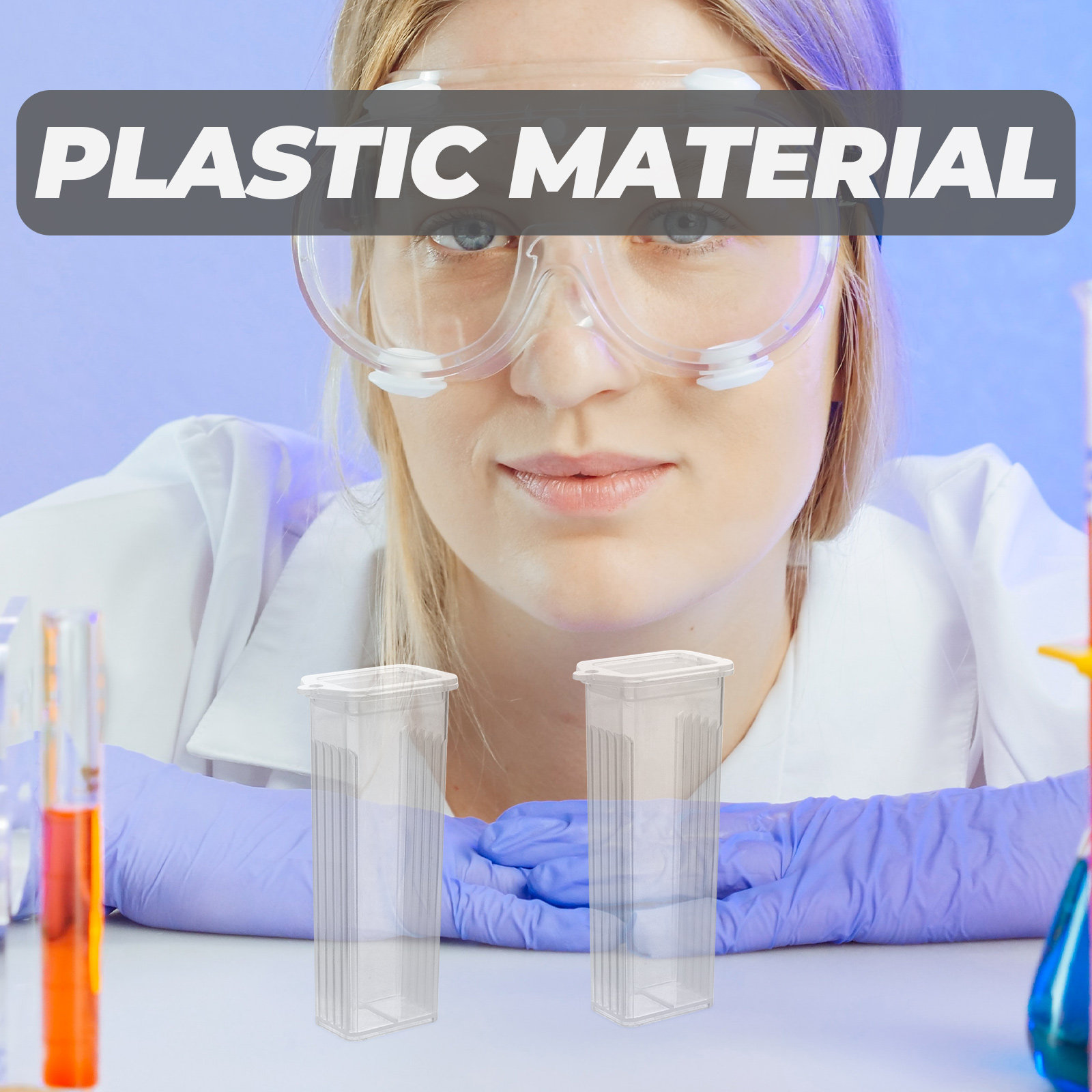 Pathology Slide Storage - 10 個のスライドケース PP 頑丈な病理学的スライド収納ボックス簡単ホルダー顕微鏡供給ボックススライドケース