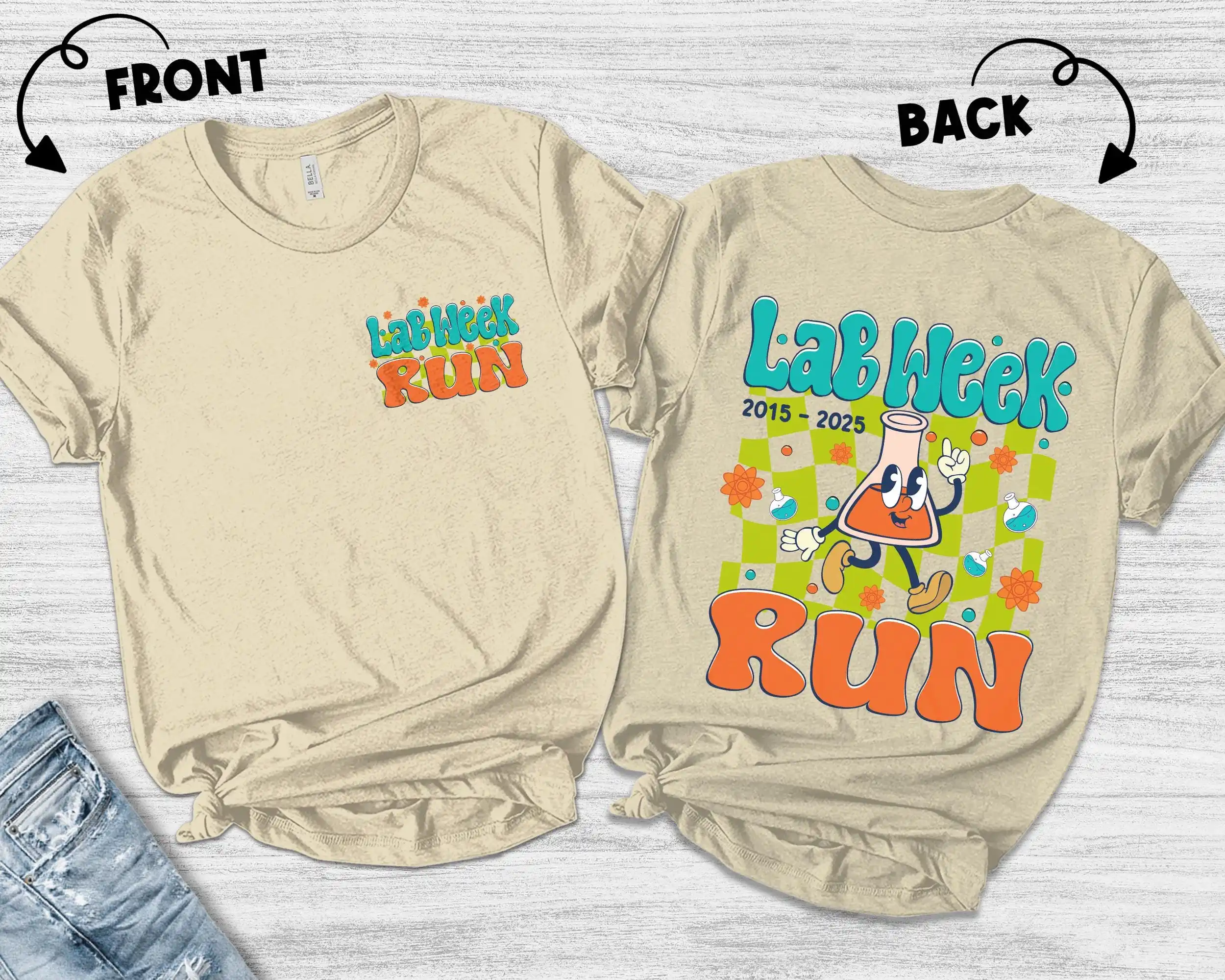 Medical Lab Assistant - レトロラボウィーク 2025 Tシャツ ラン第10回メディカルテックアシスタントバーブグループチーム MLS MLT