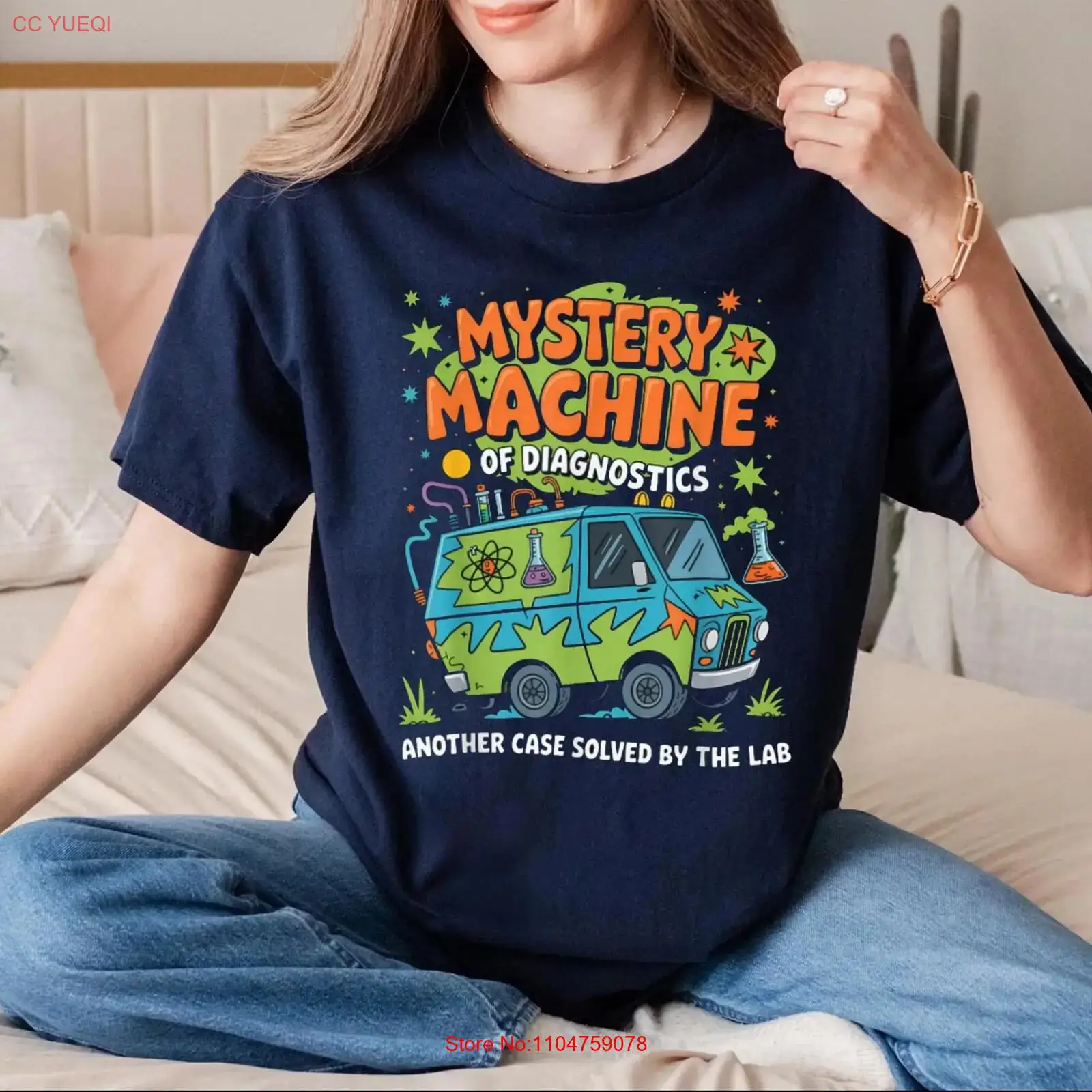 Medical Lab Machines - 診断用ミステリーマシンTシャツ ラボウィーク2025 面白い医療技術 ヴィンテージ ウォッシュドデザイナー服 オム