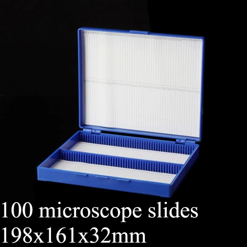 5 個の防湿プラスチック製顕微鏡スライドボックス病理標本ガラ - Pathology Slide Storage のレビューと価格