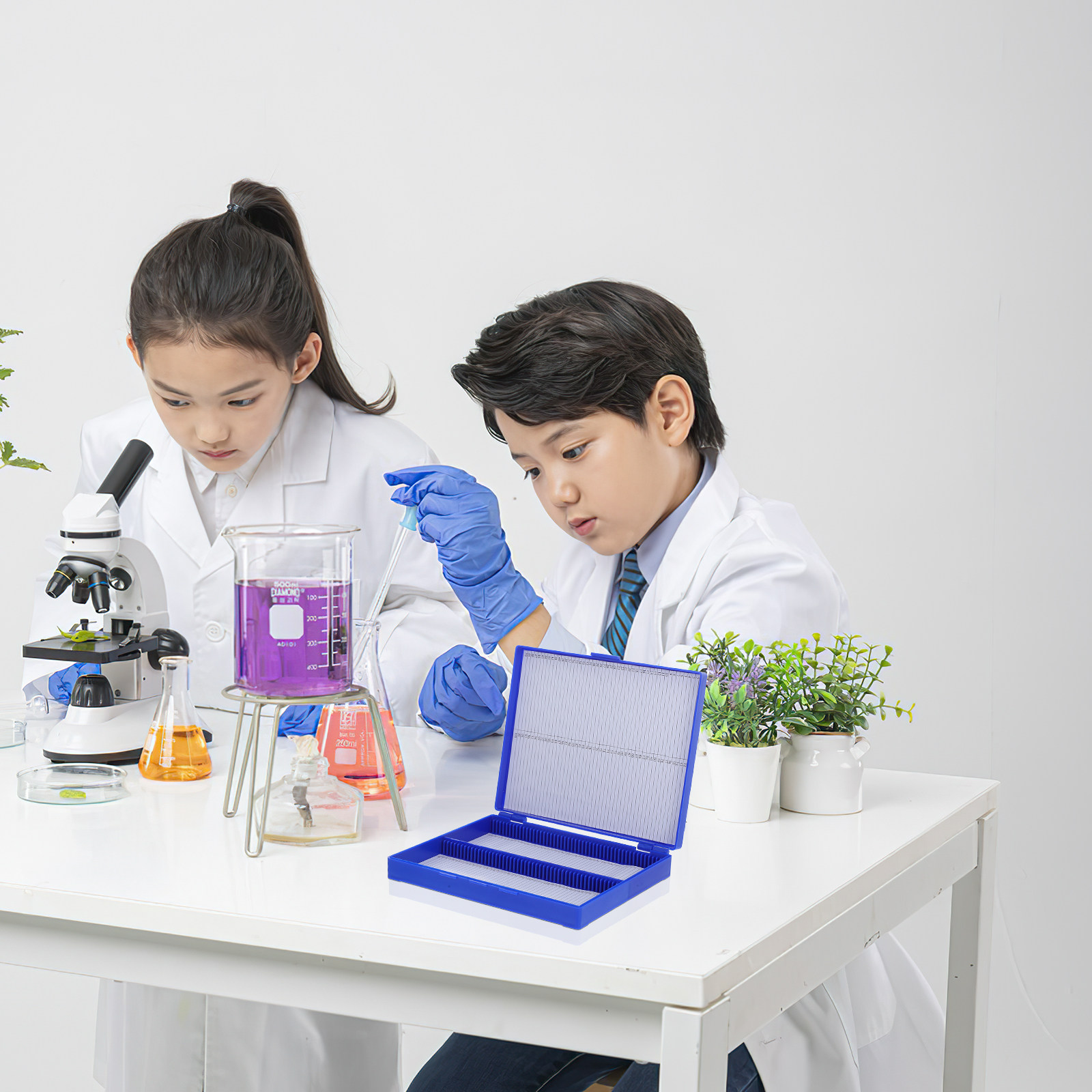 100枚収納可能な病理学用プレミアム顕微鏡スライド収納ホルダ - Pathology Slide Storage のレビューと価格